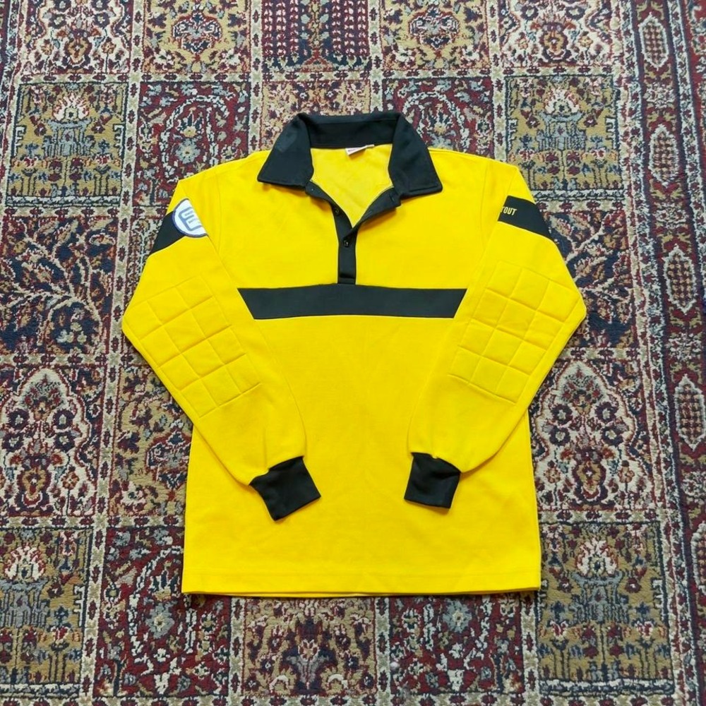 VTG 70s Ross Santa Ana Sue #1 padded long sleeve‎ goalkeeper jersey tshirt M